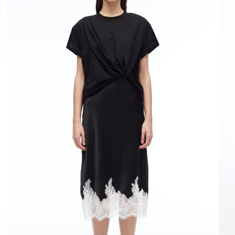 3.1 Phillip Lim Black and White Midi Dress